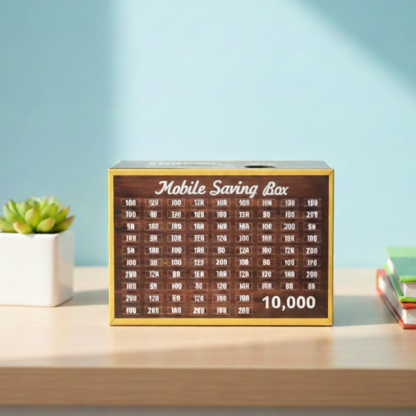 Mobile Saving Box — Rs. 10,000 Goal Saving Challenge Box